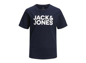 5714487187936 - JACK & JONES - T-Shirt JJECORP LOGO in navy blazer Gr116