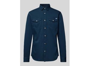 5714490225465 - Slim Fit Freizeithemd in Denim-Optik Modell ESHERIDAN