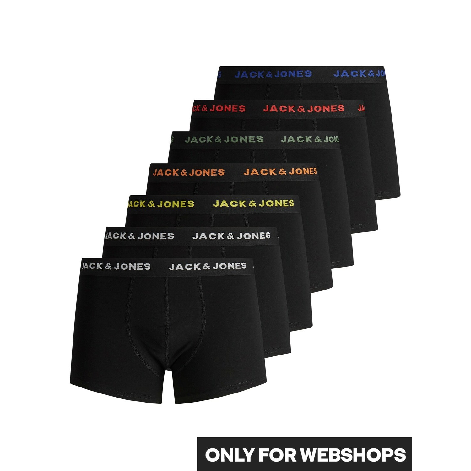 5714496566258 - Jack & Jones Trunk Unterhosen Trunks 7 Pack Unterhosen Shorts JACBASIC 5714496566258 - Jack & Jones Trunk Unterhosen Trunks 7 Pack Unterhosen Shorts JACBASIC