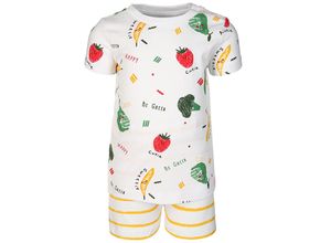 5714499049291 - - T-Shirt NBNUTTEHE mit Shorts in weiß Gr50