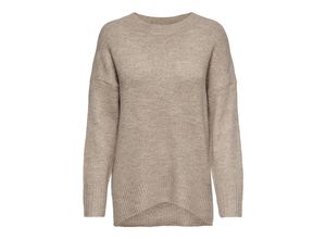 5714501010738 - ONLY Rundhalspullover ONLNANJING L S PULLOVER KNT NOOS Nomad W MELANGE Unifarben Beige - Gr S