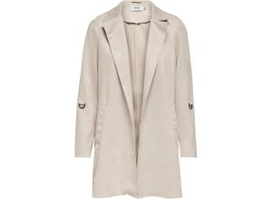 5714507606249 - ONLY® Blazermantel uni Reverskragen für Damen beige M