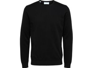 5714511654700 - SELECTED Pullover Rundhals-Ausschnitt für Herren schwarz L 5714511654700 - SELECTED Pullover Rundhals-Ausschnitt für Herren schwarz L