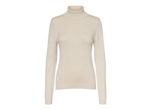 5714511847768 - VERO MODA Rollkragenpullover VMGLORY LS ROLLNECK BLOUSE GA NOOS Birch Unifarben Beige - Gr M