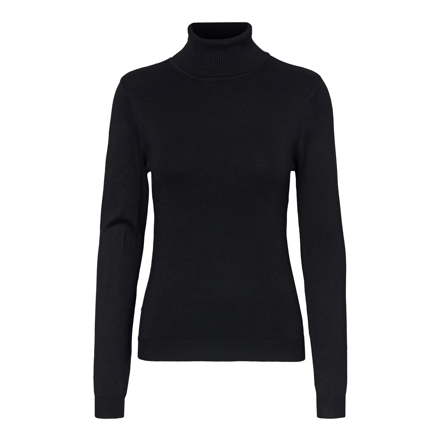 5714511847782 - VERO MODA Rollkragenpullover VMGLORY LS ROLLNECK BLOUSE GA NOOS Black Unifarben Schwarz - Gr M