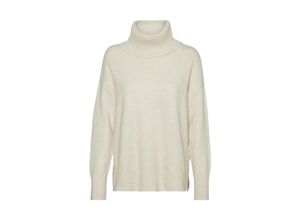 5714512018402 - VERO MODA Rollkragenpullover VMDOFFY LS COWLNECK BLOUSE GA NOOS Birch MELANGE Unifarben Weiß - Gr M