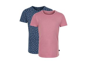 5714625177614 - - T-Shirt BASIC 33 2er Pack in rose blau Gr128