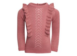 5714625528003 - En Fant - Pullover SHIMMER mit Rüschen in withered rose Gr110