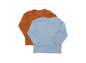 5714625600129 - - Langarmshirt BASIC 2er Pack in ashley blue Gr68