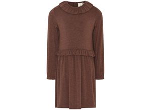 5714625852917 - En Fant - Langarm-Kleid FLEURIR in chestnut Gr128