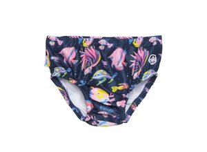 5714625973742 - Color Kids - Windel-Badehose WASSERWELT mit Rüschen in diva pink Gr74