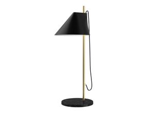 5714693072187 - Marmor-Tischlampe Yuh Brass schwarz