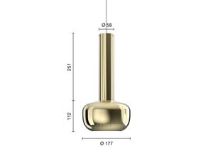 5714693177950 - VL 56 Pendellampe messing poliert