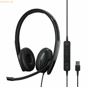 5714708000204 - EPOS EPOS - SENNHEISER Telefon On Ear Headset kabelgebunden Stereo Schwarz Noise Cancelling Lautstärkeregelung Mikrofon-Stummschaltung