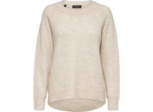 5714910812251 - SELECTED FEMME Pullover Alpaka-Woll-Mix Rippbündchen für Damen beige XL