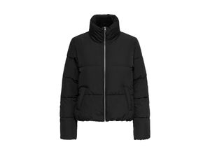 5714913470397 - JDY Steppjacke JDYNEWERICA SHORT PADDED JACKET OTW NOOS Black SILVER ZIPPER Unifarben Schwarz - Gr L