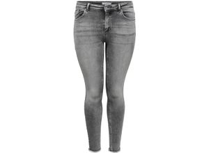 5714915941956 - ONLY CARMAKOMA Jeans uni für Damen grau 52 32