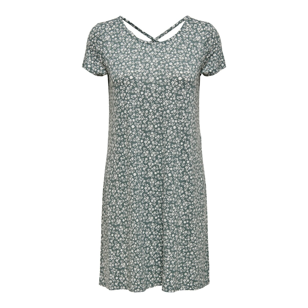 5714919368674 - ONLY Midikleid ONLBERA BACK LACE UP S S DRESS JRS NOOS Balsam Green WHITE FLOWERS GeblmtFloral Grün - Gr XS 5714919368674 - ONLY Midikleid ONLBERA BACK LACE UP S S DRESS JRS NOOS Balsam Green WHITE FLOWERS GeblmtFloral Grün - Gr XS