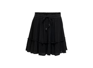 5714919542470 - ONLY Minirock ONLIBIZA LIFE SHORT SKIRT WVN NOOS Black Unifarben Schwarz - Gr S