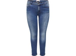 5714921243129 - ONLY CARMAKOMA Jeanshose Five-Pockets Used-Look für Damen blau 46