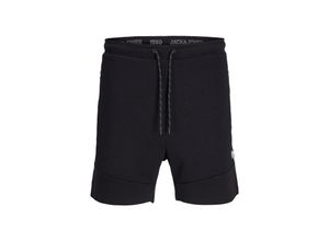 5714926341530 - JACK & JONES Sweatshorts JPSTGORDON AIR SWEAT SHORTS Black Unifarben Schwarz - Gr S