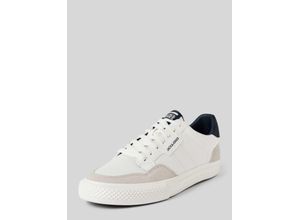 5714927537550 - Jack & Jones - Canvas-Sneaker in Weiß mit kontrastierenden Einsätzen