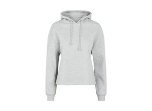 5714928468549 - PIECES Hoodie Chilli Light Grey Melange Unifarben Grau - Gr M