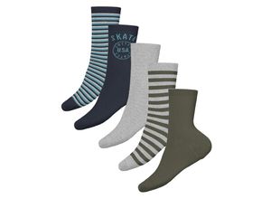 5714928906201 - - Socken NMMVAGN 5er-Pack in grau blau Gr19-21