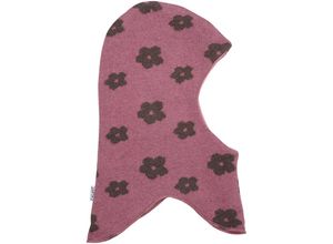 5714999187684 - - Schlupfmütze BALACLAVA FLOWER mit Wolle in mauve melange Gr50