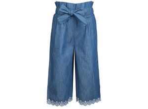 5714999387275 - - Stoffhose COTTON CULOTTE in blue denim Gr134