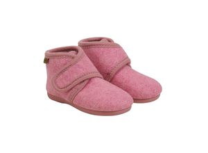 5714999497363 - - Klett-Hausschuhe WOOL VELCRO in wild rose Gr28