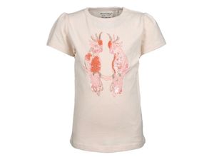 5714999498162 - - T-Shirt BIRDS in pink champagne Gr104