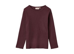 5715023763508 - - Woll-Langarmshirt BASIC in aubergine Gr110