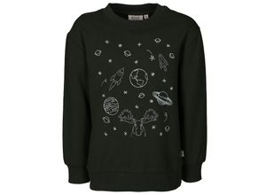 5715023817065 - - Sweatshirt SPACE EMBROIDERY in deep forest Gr110