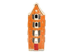 5715049811382 - Det Gamle Apotek Lichthaus Keramikhaus altes Stadthaus orange 95 x 9 x 25 cm