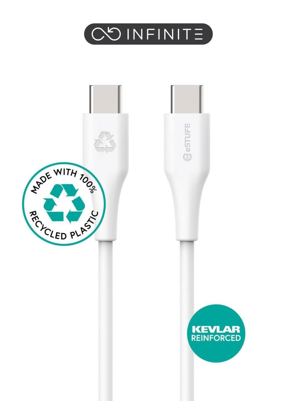 5715063042304 - INFINITE Super Soft USB-C to USB-C Cable 3m - 100% Recycled PVC Free Plastic