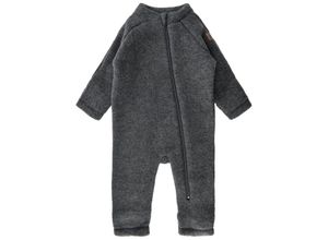 5715073230883 - mikk-line - Wolloverall BABY SUIT in melange anthracite Gr74