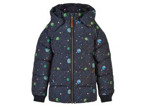 5715073351489 - mikk-line - Steppjacke SPACE AOP in dark navy Gr92