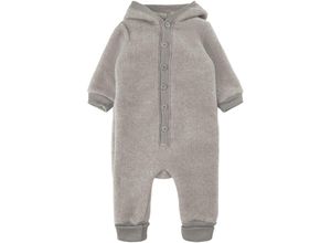 5715073363000 - mikk-line - Wollfleece-Overall BABYHOOD in melange offwhite Gr86