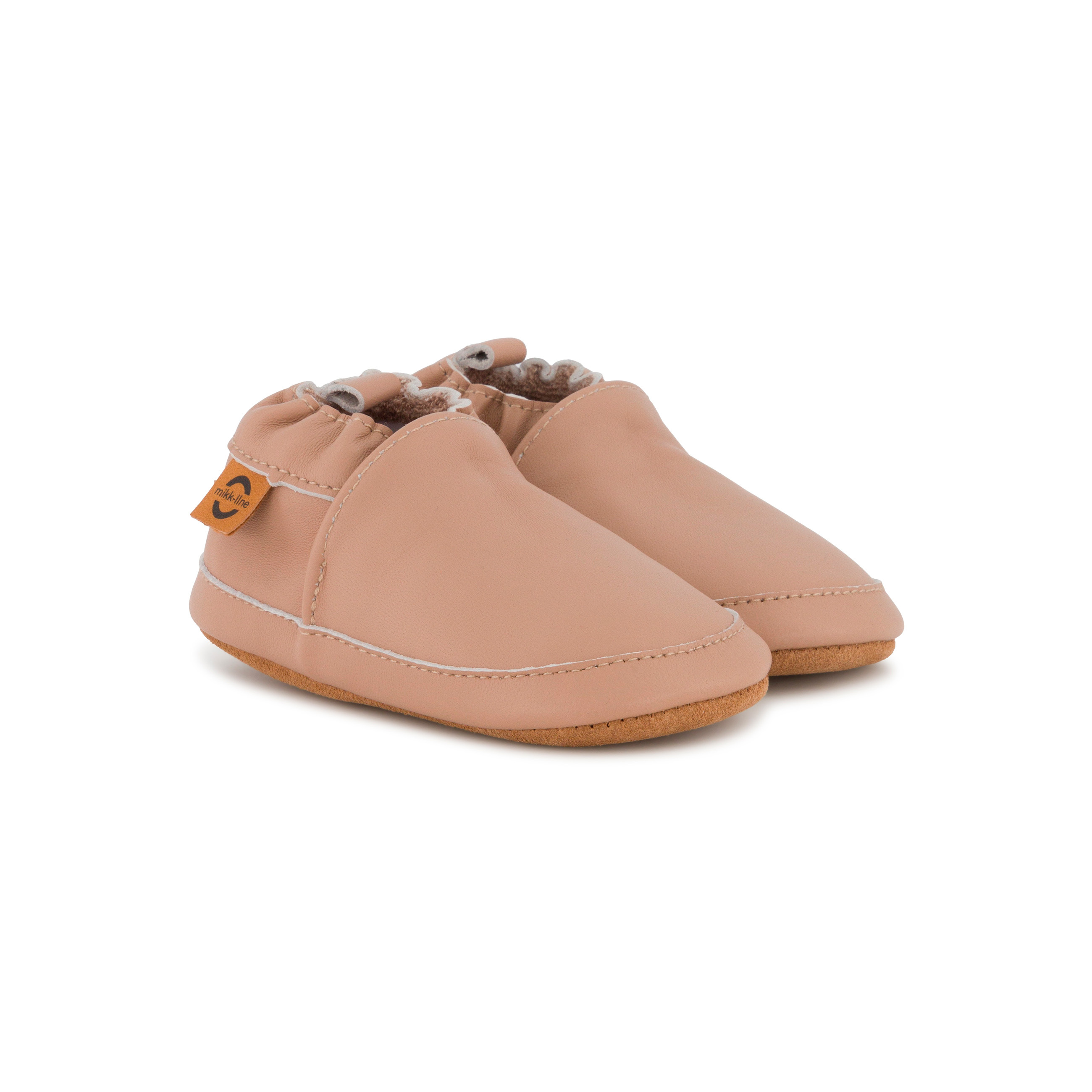 5715073401207 - Leder Hausschuhe für Mädchen Baby Solid
