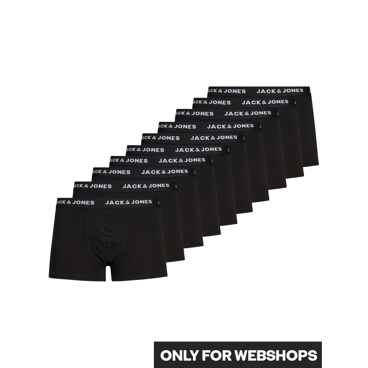 5715095182962 - Boxer Jack & Jones Jacsolid Trunks 10 Packs (x10)