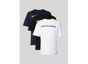 5715097302658 - T-Shirts Jack & Jones col ras-du-cou ecorp logo (x3)