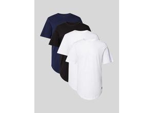 5715098111471 - T-Shirt in unifarbenem Design im 3er-Pack