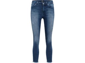 5715100448892 - ONLY® Jeans Blush Fransensaum Skinny für Damen blau XS 32