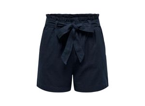 5715101350217 - JDY Leinenshorts Say Sky Captain Unifarben Blau - Gr 34