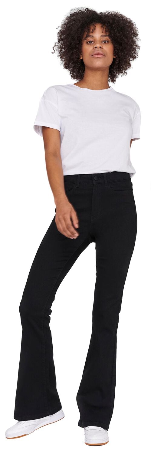 5715104441240 - NMSallie High Waist Flare Jeans Jeans schwarz in W30L30 5715104441240 - NMSallie High Waist Flare Jeans Jeans schwarz in W30L30