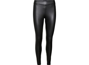 5715111027116 - VERO MODA® Leggings Leder-Optik Skinny Fit für Damen schwarz XS 32