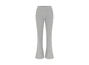 5715111979156 - PIECES Stoffhose Pam Light Grey Melange Unifarben Grau - Gr L