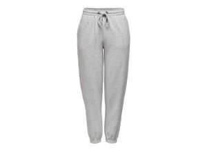 5715112221377 - ONLY Jogginghose Feel Light Grey Melange Unifarben Grau - Gr L x 30