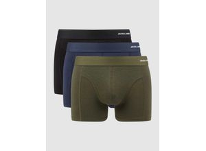 5715112478542 - JACK & JONES Trunks JACBASIC BAMBOO TRUNKS 3 PACK NOOS Forest Night Black - Navy blazer Unifarben Bunt - Gr XXL